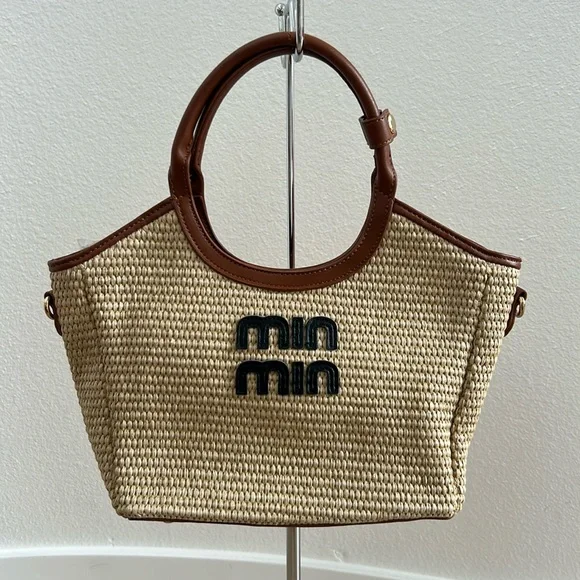 The min min bag in canvas and brown - Picture 1 of 7